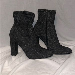 Steve Madden. Ankle sock booties. With SPARKLE!